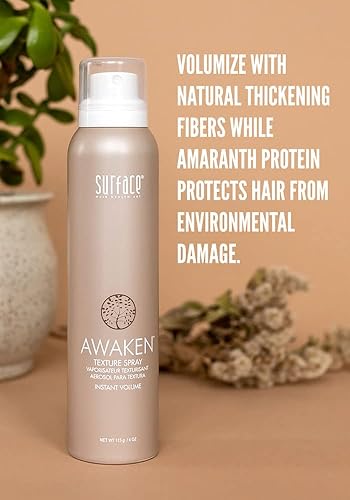 Miniatura 3 de SURFACE Hair Awaken - Spray de textura para dar volumen y levantar el cabello fino, 4 onzas líquidas.