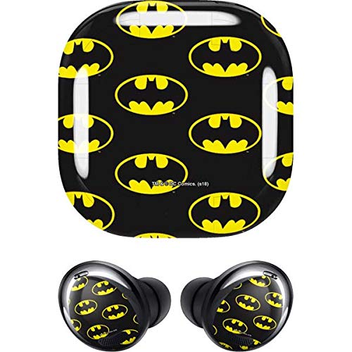 Skinit Decal Audio Skin Compatible with Samsung Galaxy Buds Pro - Officially Licensed Warner Bros Batman Logo All Over Print Design