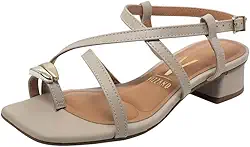 Sandalia Feminina Salto Baixo Conforto Casual Vizzano