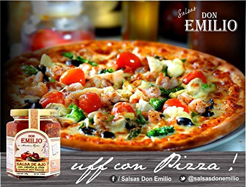 Miniatura 2 de Paquete de 3 Salsas "Machas" Don Emilio de 9 oz (ajo y cebolla), MILD, hechas en México
