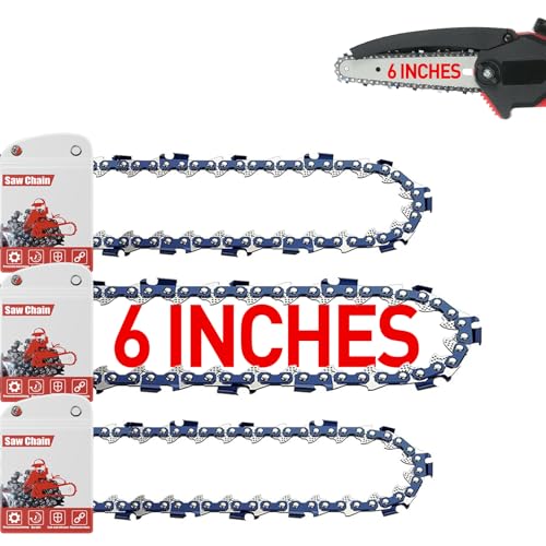 FuGuiB 6 Pulgadas Cadena Motosierra,1/4