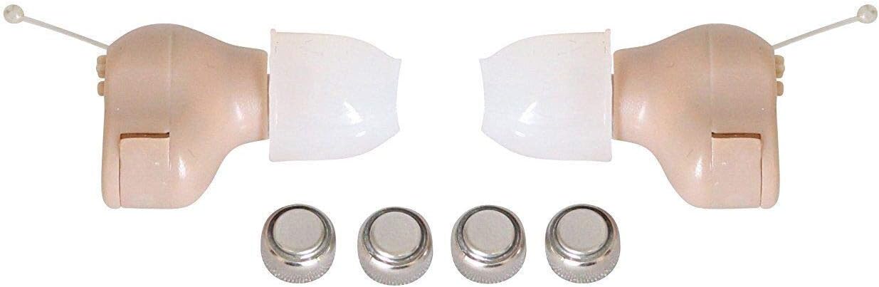 Super Mini,Beige Color,in-The-Canal (ITC), New Digital Hearing Amplifier, Clearly Technology, Interchangeable, Suitable for Men and Women, Trademark: Easyuslife