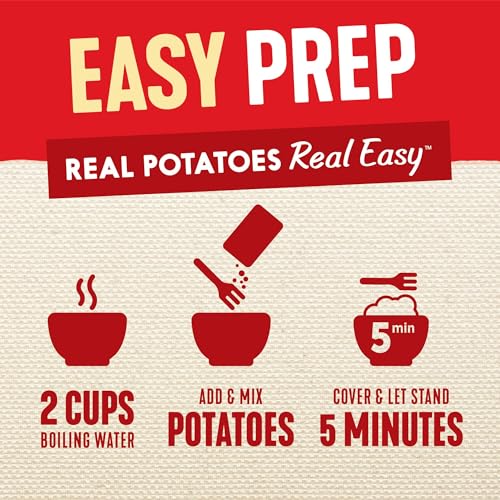 Image of Idahoan Buttery Homestyle +Protein Mashed Potatoes | 4.6oz - Pack of 10
