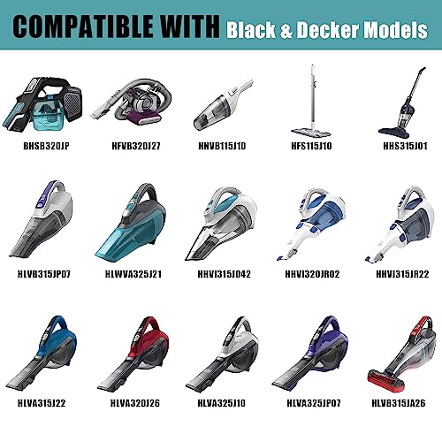 Image of 15V Charger for Black and Decker 90627870 Dustbuster Handheld Vacuum HHVI315JO42 HHVI320JR02 HFVB320J27 HLVA320JS10 S003AQU1500015 Power Adapter