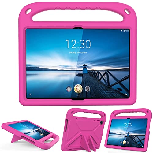 ATOOZ Hülle für Lenovo Tab M10 TB-X505F/TB-X605F/P10 TB-X705F/TB-X605FC/TB-X605LC 10,1 Zoll,Eva stoßfestes Lenovo Tab M10 Hülle mit Ständer (Rosenrot) Cover