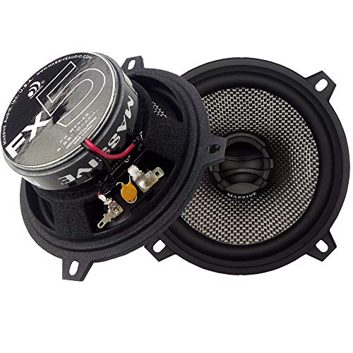 70% Off Discount Massive Audio FX5 – 5.25 Inch, 240 Watts Max, 60 Watts RMS, FX Series Coaxial Speakers, 20mm Aluminum Dome Ferro Fluid, 6dB Linksworth Riley Crossover 4 Ohm (Sold AS Pair)