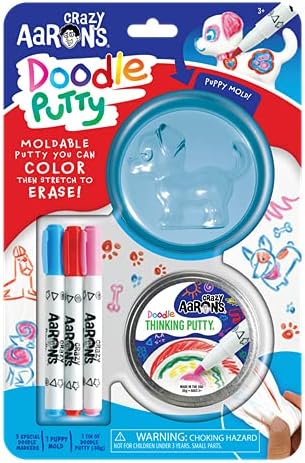 Crazy Aaron’s® Doodle Putty with Puppy Mold - Made in USA