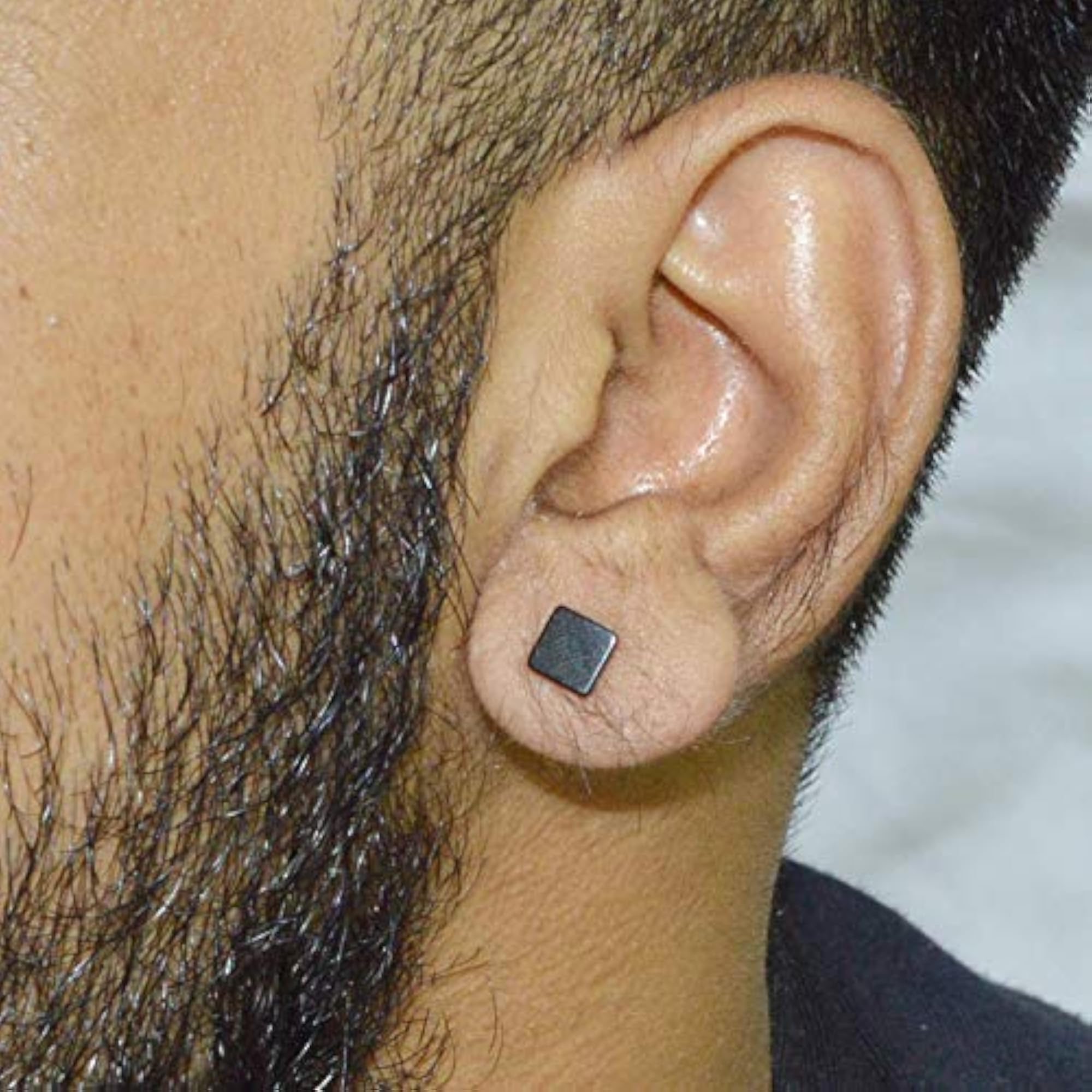 Black Stud Earrings for Men, Boys, and Boyfriends