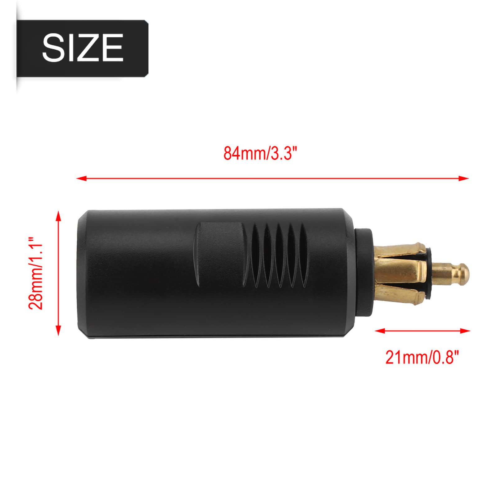 Gniazdo Zapalniczki Samochodowej 12 V, Adapter Wtyczki Europejskiej Zapalniczki 12 V do Gniazda DIN