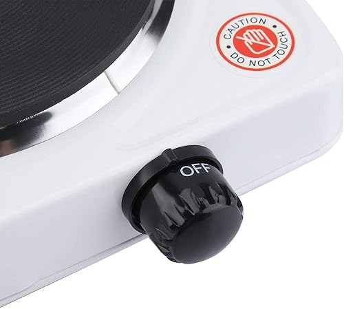 Miniatura 9 de Encimera 1000W, estufa eléctrica portátil con control de temperatura ajustable, té café leche hogar placa eléctrica individual, ahorro de energía y