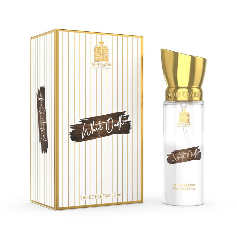Image of Adilqadri White Oudh Liquid Perfume Strong Masculine Woody Oudh Fragrance 20Ml Long Lasting Scent For Men Eau De Parfum