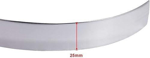 Miniatura 4 de Partol Tira de moldura cromada para el borde de la puerta del automóvil, protector de borde de PVC para bricolaje, línea plateada, rejilla de