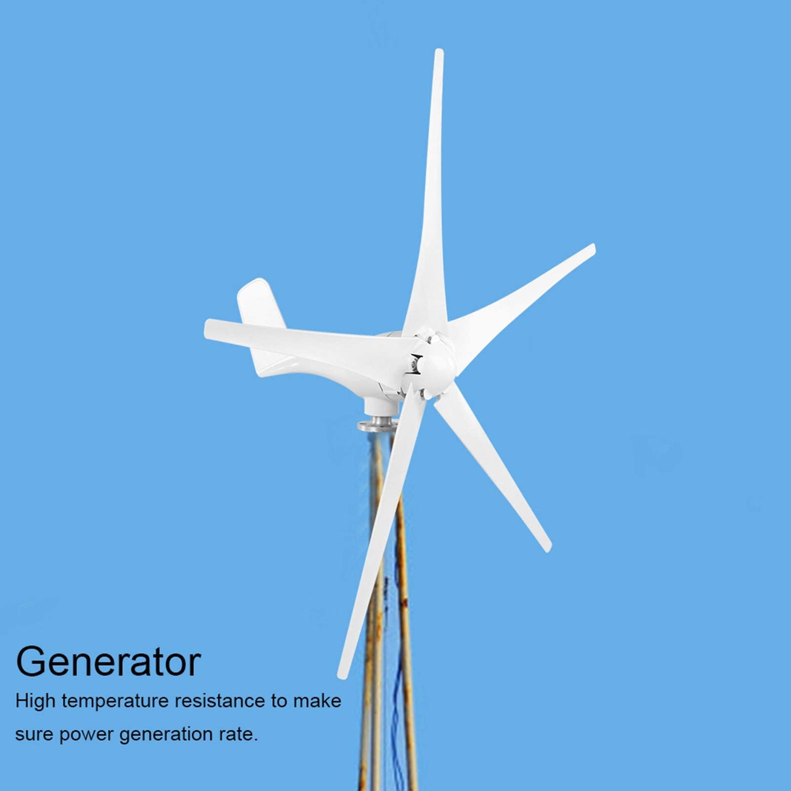 Generatore di turbine eoliche verticali Axi 8000W 12V 24V 48V 96V 220V, turbina eolica con regolatore 8 lame piccola turbina eolica per uso domestico generatori di energia alternativa