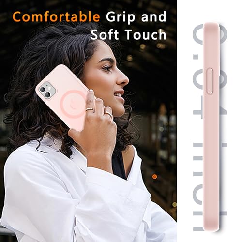 Coque magnétique iPhone 11 rose LATVIN avec protection d'écran