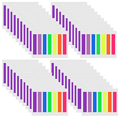 SIQUK 6020 Pieces Sticky Tabs Colored Page Markers Sticky Page Flags Tabs Index Tabs Note Tabs, 43 Sets 7 Colors