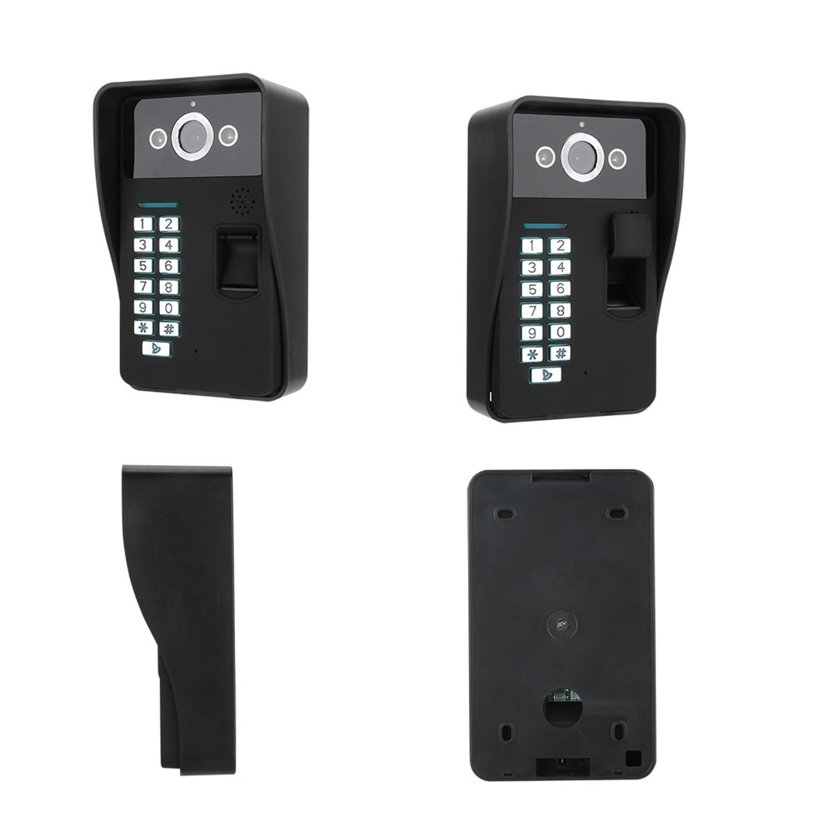 Interphone Vidéo avec Reconnaissance D'empreintes Digitales Et Mot De Passe RFID