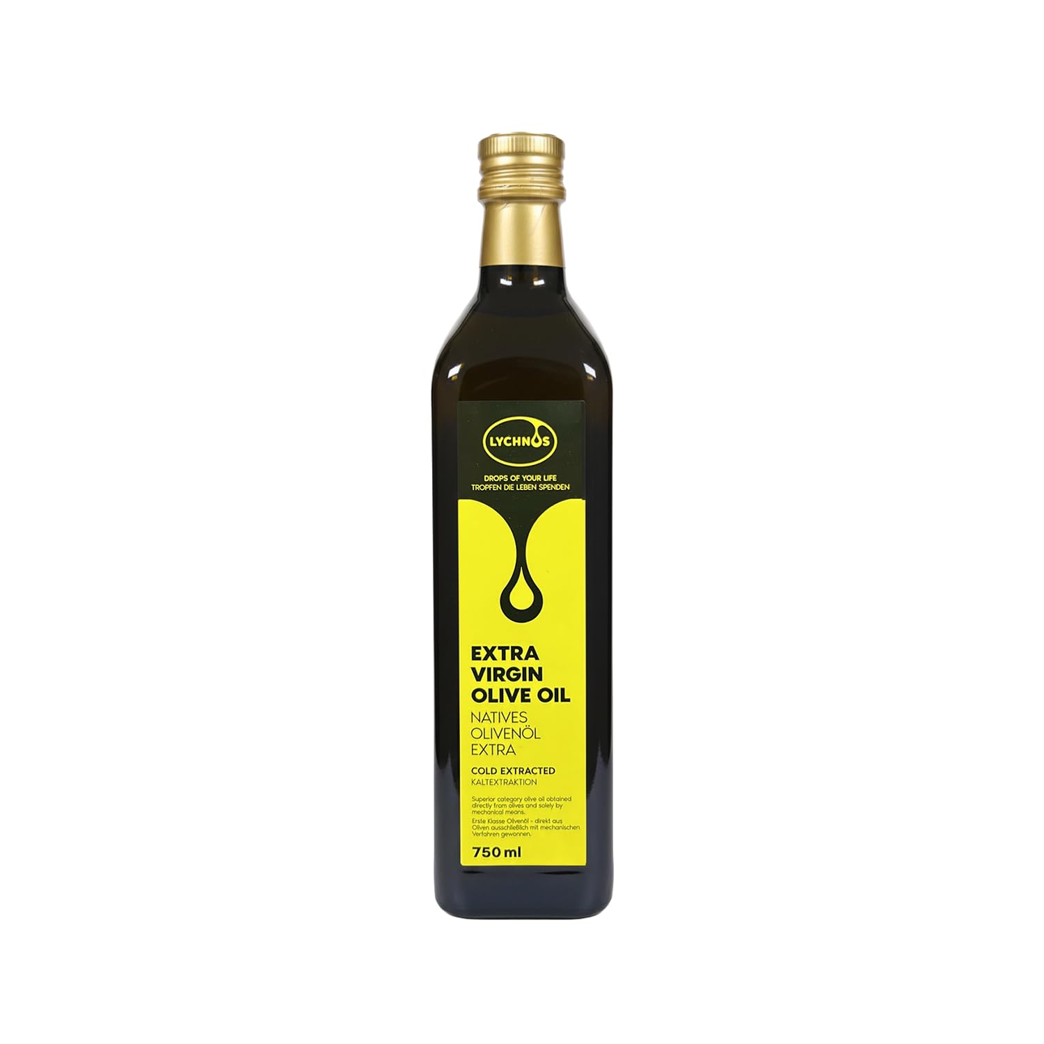 Griechisches Natives Olivenöl Extra – Kaltgepresst, Naturrein & Aromatisch, 750ml