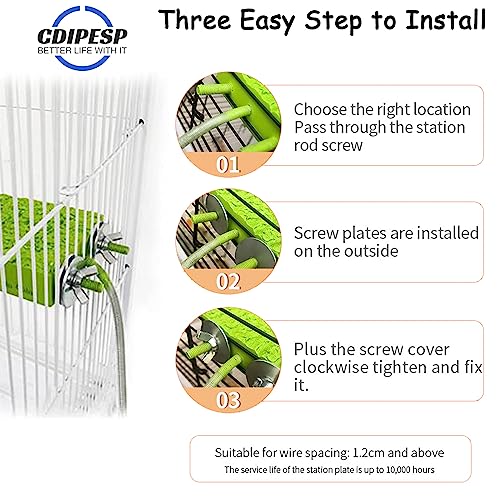 Image of Bird Cage Heater, Warm Bird Perch Stand, Eco-friendly Resin Bird Heating Plate, Snuggle Up Bird Warmer for Parrot Birds, Hamsters, Hedgehog,Totoro-12V 5W 3.3 inchx 6.1 inch