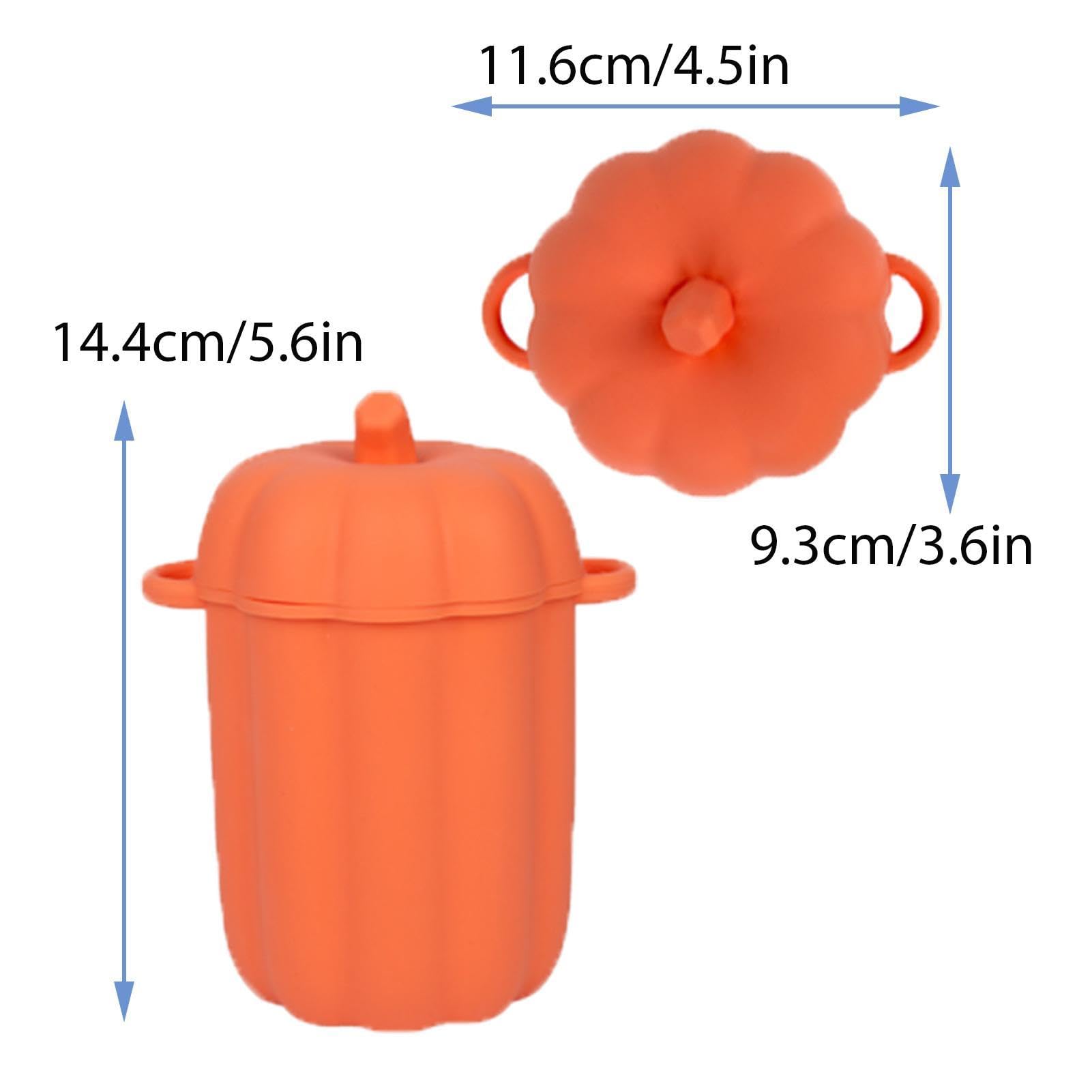 Colador de aceite, separador de grasa de silicona de 460 ml, recipiente de aceite con forma de calabaza de gran capacidad, recipiente de aceite de tocino de silicona antiadherente con colador, | Separador de grasa de de cocina de mayor capacidad con forma