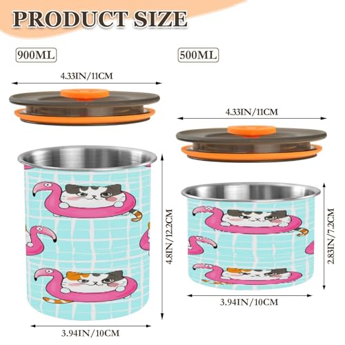 Lata hermética para café acero inoxidable 500ml miniatura 2