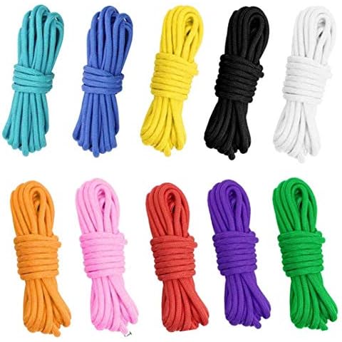 HUSZZM 10 Colors Paracord Bracelets Paracord Cord 550 Multifunction Paracord Ropes Parachute Cord Outdoor Survival Rope for Diy Bracelets Outdoor Activities Keychain Dog Leads Carabiner Climbing Cover