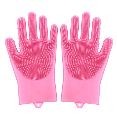 JYC/2019 On.Sale | Magic Reusable Silicone Gloves Cleaning Brush Dishwashing Gloves Heat Resistant