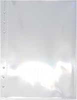Vista 3 de 6 agujeros transparentes de PVC con holograma y bolsillos para archivar hojas sueltas, carpeta de documentos, protector de hojas de página de papel