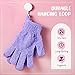 Didaey 104 Pcs Exfoliating Glove Bulk Shower Gloves with Hanging Loop Exfoliating Body Scrubber Dead Skin Remover for Body Bath Beauty Spa Massage Scrubs Men Women Bathing(Multicolor)