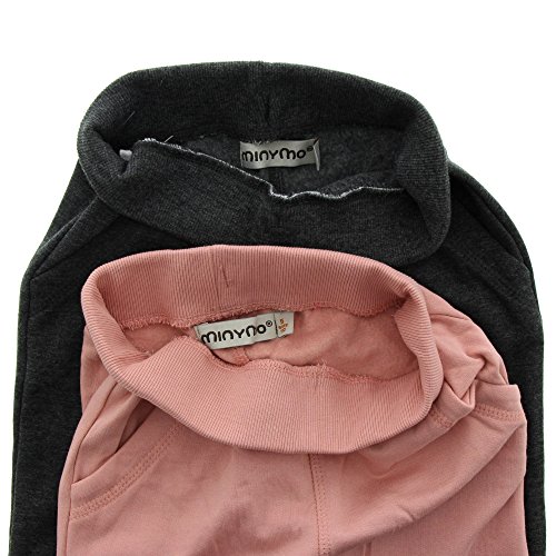 MINYMO Mädchen 2er Pack Sweat Pants/Freizeithose Für Hose, Mehrfarbig (Blusher/Rosa/Grau 568), 98 EU – Ansicht 4