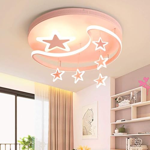 Miniatura 2 de NERDOH Xingyue - Lámpara de techo LED para bebé lámpara de techo moderna regulable para habitación de niños lámpara de techo de acrílico cálida