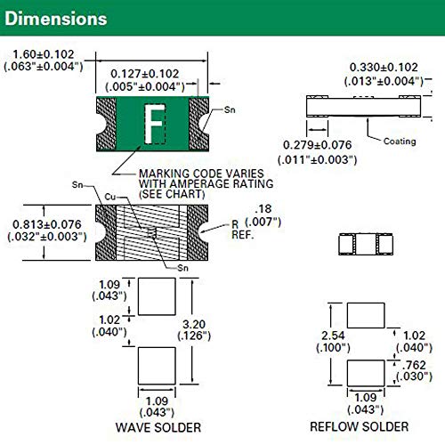 Consejos y reviews para comprar Fusible rápido SMD electrónico - solo los mejores. 11 Imagen adicional