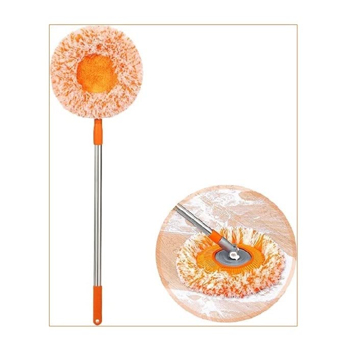 NIRVITTHAL 360 Rotatable Adjustable Cleaning Mop | Coral Velvet Mop Head for Household Floor Cleaning Wall Cleaning Mops | Microfiber Triangle Floor Mop (NV-Sunflower-Mop) (B0BWYFPDKG) Amazon Price History, Amazon Price Tracker
