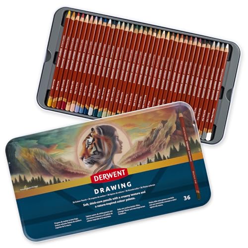 Amazon | Derwent ダーウェント 色鉛筆 ドローイングペンシル 36色