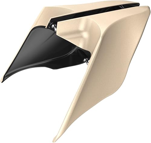 Miniatura 557 de Advanblack Barracuda - Cubiertas laterales estiradas plateadas (brillantes), paneles extendidos para Harley Touring Street Glide Road Glide Electra