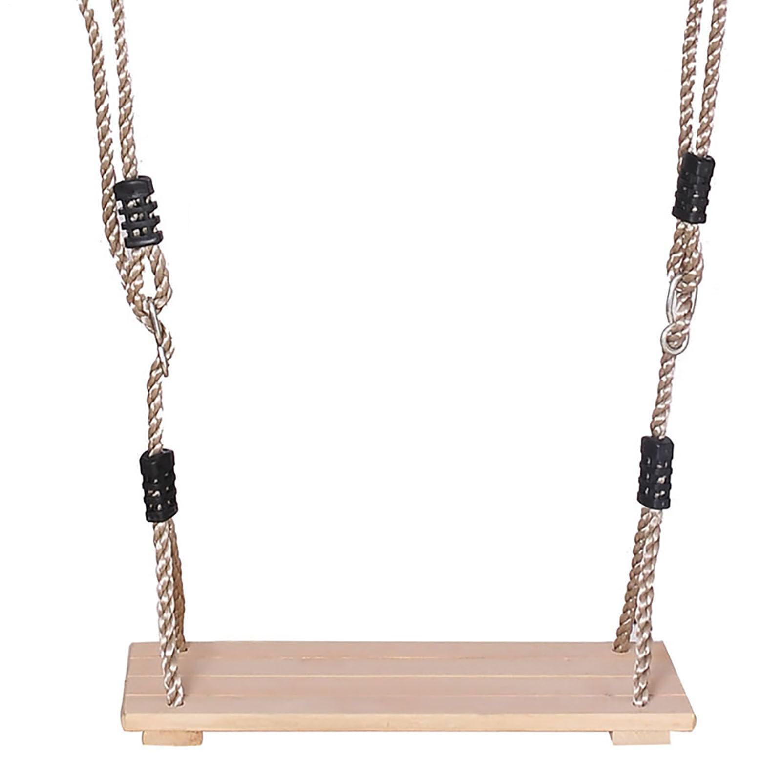 Balançoire d'arbre en Bois À Suspendre, Robuste avec Corde Réglable pour Adultes, Idéale pour Le Jardin, La Cour, L'intérieur, L'extérieur Et Les Parcs