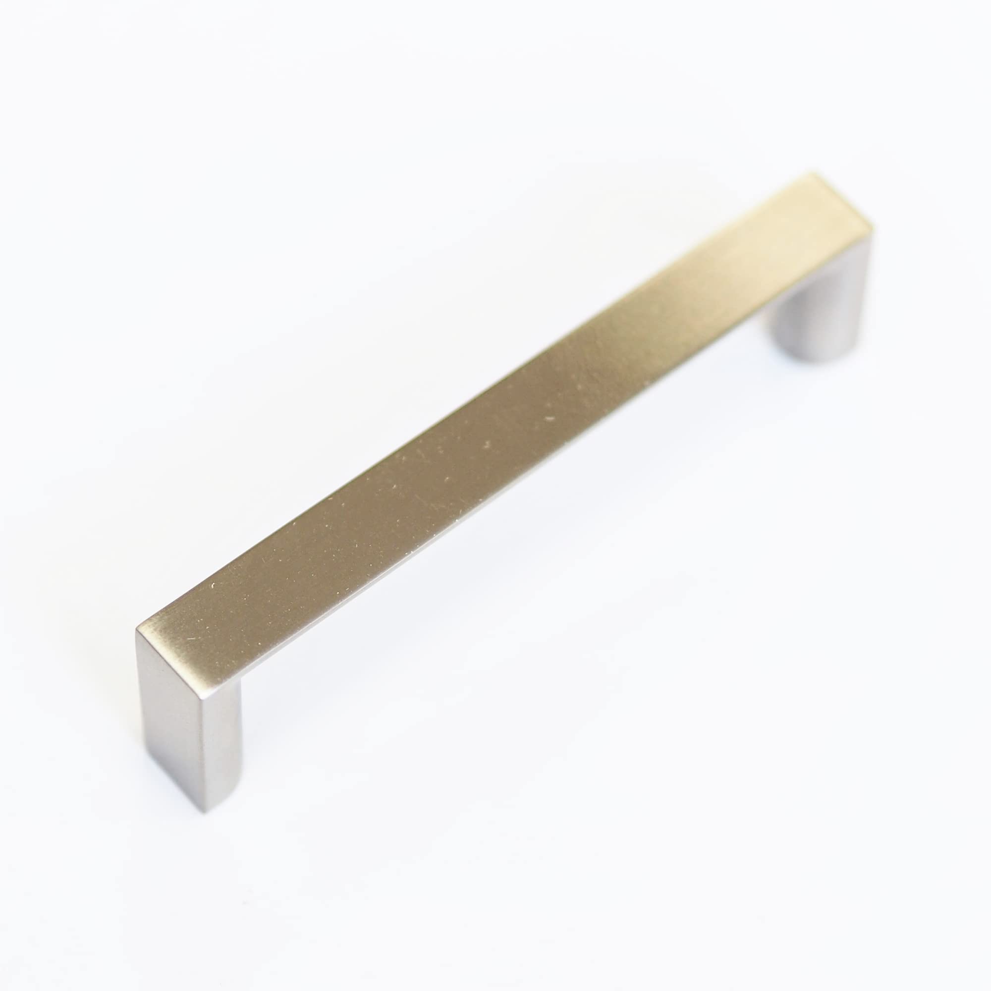 96mm Brushed Nickel Square D Handle for Kitchen Cabinets | Cupboards | Bedroom | Bathroom | Various Sizes