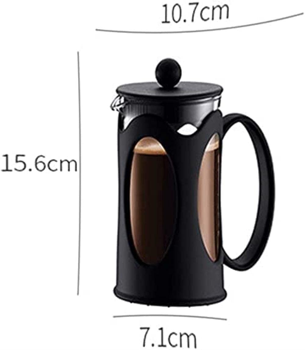 Cafetera De Prensa, Prensa De Café, Caffettiere, Cafetera, Cafetera Y Tetera, Prensa De Café De Vidrio De Borosilicato Resistente Al Calor De Acero Inoxidable, Filtración Superior, Vaso De Café for Té