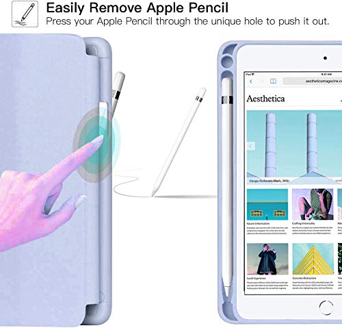 Image of Oaky Case Compatible for Apple iPad mini 5th Gen 2019 Trifold Stand Cover Pencil Holder Auto Sleep /Wake for iPad mini 5 7.9 inch 2019 Cover [Model - A2133 A2124 A2125 A2126] - Sky Blue