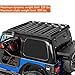 Hooke Road TJ Roof Rack Aluminum Cross Bars Cargo Basket for Jeep Wrangler TJ Hardtop 1997 1998 1999 2000 2001 2002 2003 2004 2005 2006 (Exclude Unlimited)
