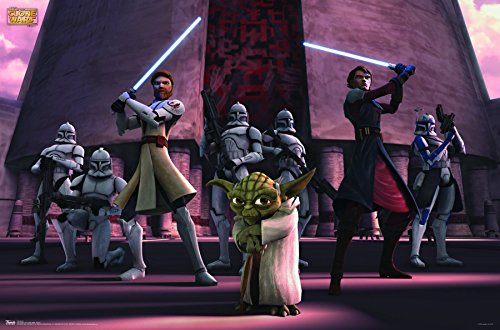 Trends International Star Wars: The Clone Wars Group Wall Poster 22.375" x 34"