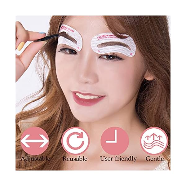 Eyebrow-Stencil-12-Eyebrow-Shaper-Kit-Reusable-Eyebrow-Template-3-Minutes-Makeup-for-Beginners-and-Professionals-Pack-of-12 Eyebrow Stencils, 12 Eyebrow Shaper Kit, Reusable Eyebrow Template, 3 Minutes Makeup, for Beginners and Professionals…