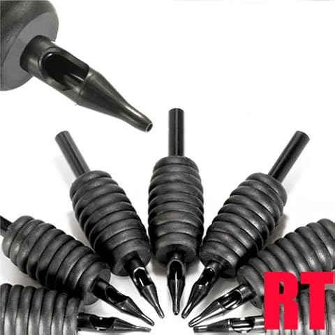 3 Round 1" Disposable Tattoo Grips Tubes 3RT Plastic Tattoo Grips Tips (10 Pieces) Cover