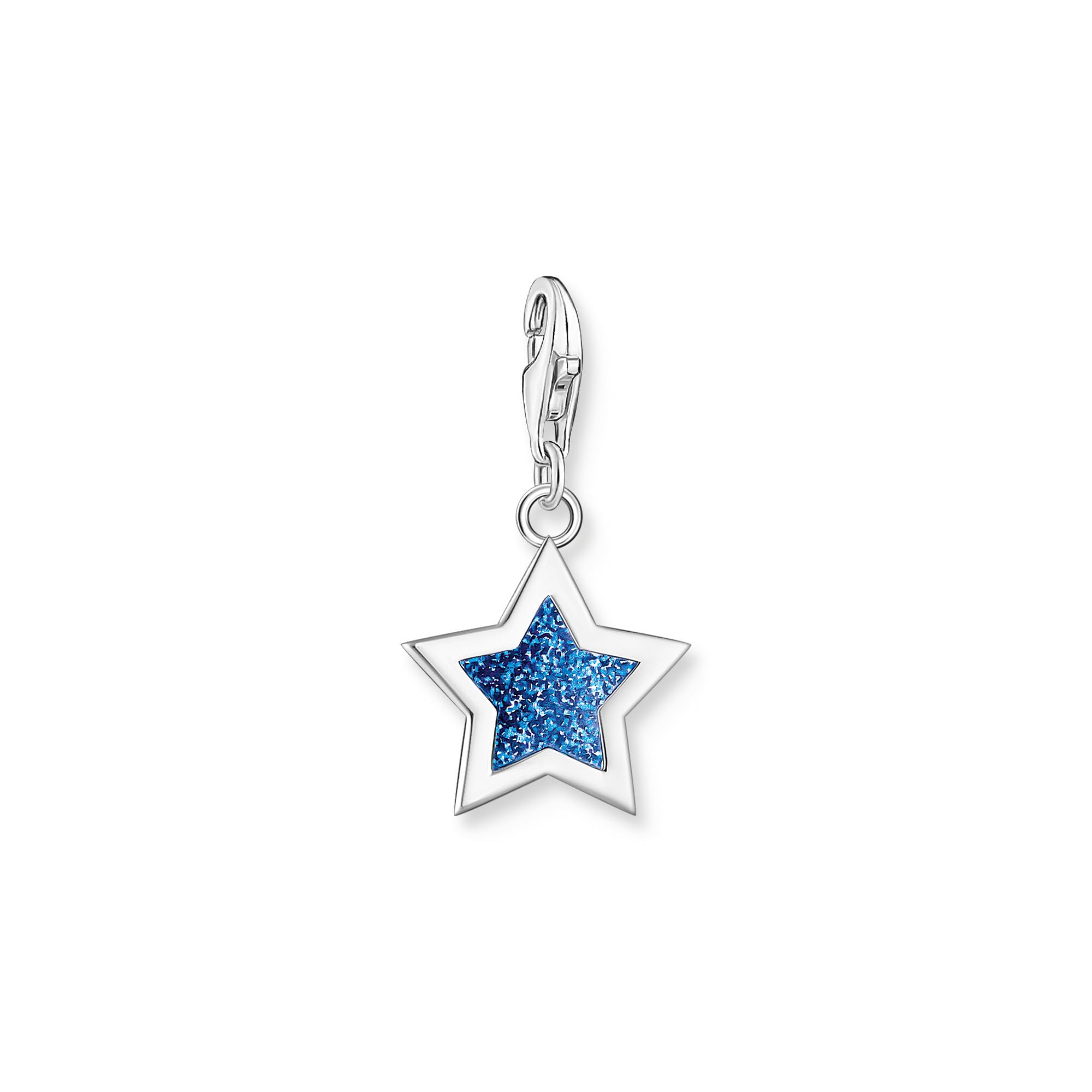 THOMAS SABO Damen Charm-Anhänger Stern & Mond Charm Club 925 Sterling Silber 1794-051-14