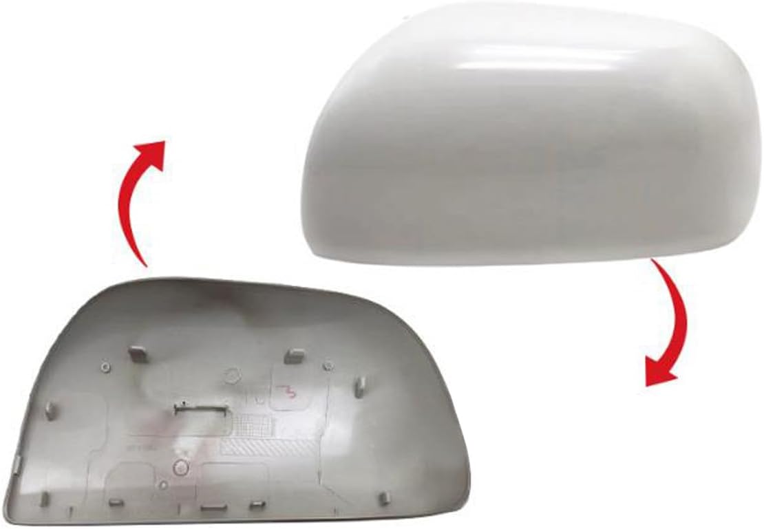 Car Rearview Mirror Cap Cover For Toyota RAV4 2006 2007 2008 2009 (Black, Right)