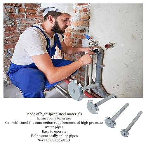 PVC Pipe Reamer, High Speed Steel Plumbing Fitting Saver Bit Socket Saver, Efficient Pipe Expansion, PVC Socket Saver - Image 3