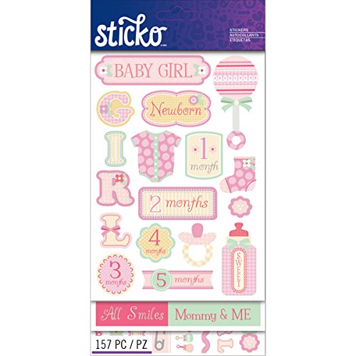 Sticko Sticker Themed-Flip Pack-Baby Girl 52-60124, Other