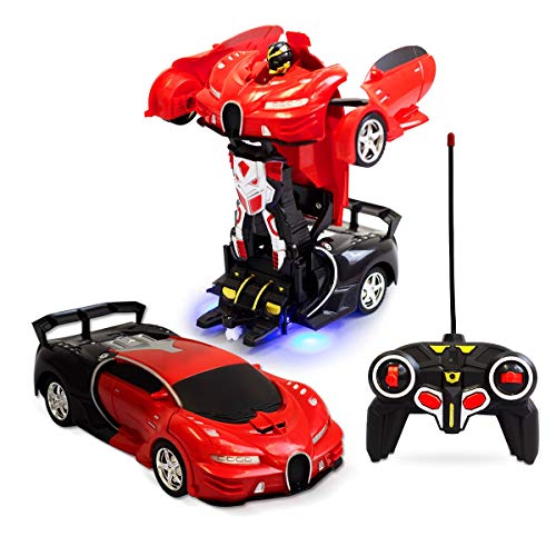 Carrinho Vira Robô Com Controle Remoto - Mega Compras