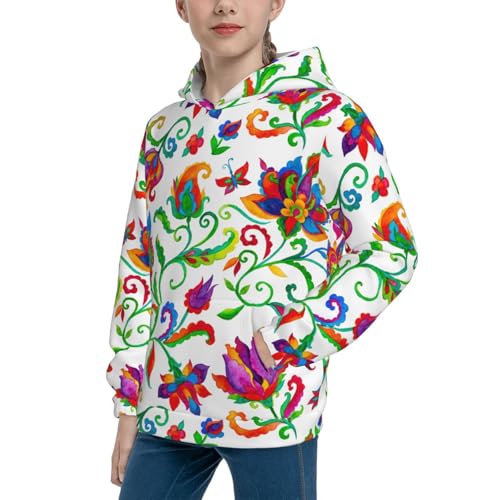 Paisley Kid Hoodies Boys Sweatshirts Girls Pullover with Pocket2