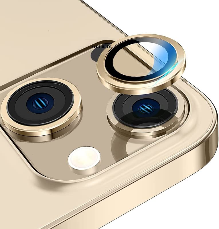 MOBIKTC 2 Pack Compatible with iPhone 14 6.1" ? iPhone 14 Plus 6.7" Gold