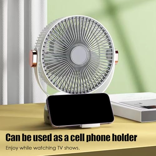 Ventilateur rechargeable à clipser USB silencieux avec vitesse réglable
